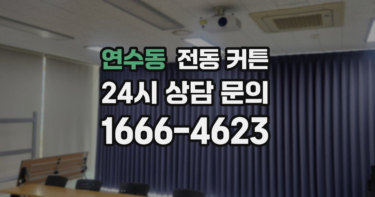연수동 전동 커튼