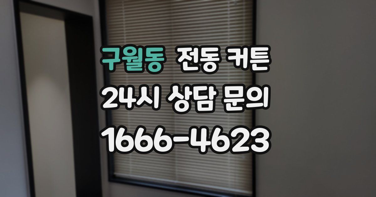 구월동 전동 커튼