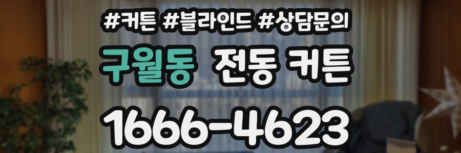 구월동 전동 커튼