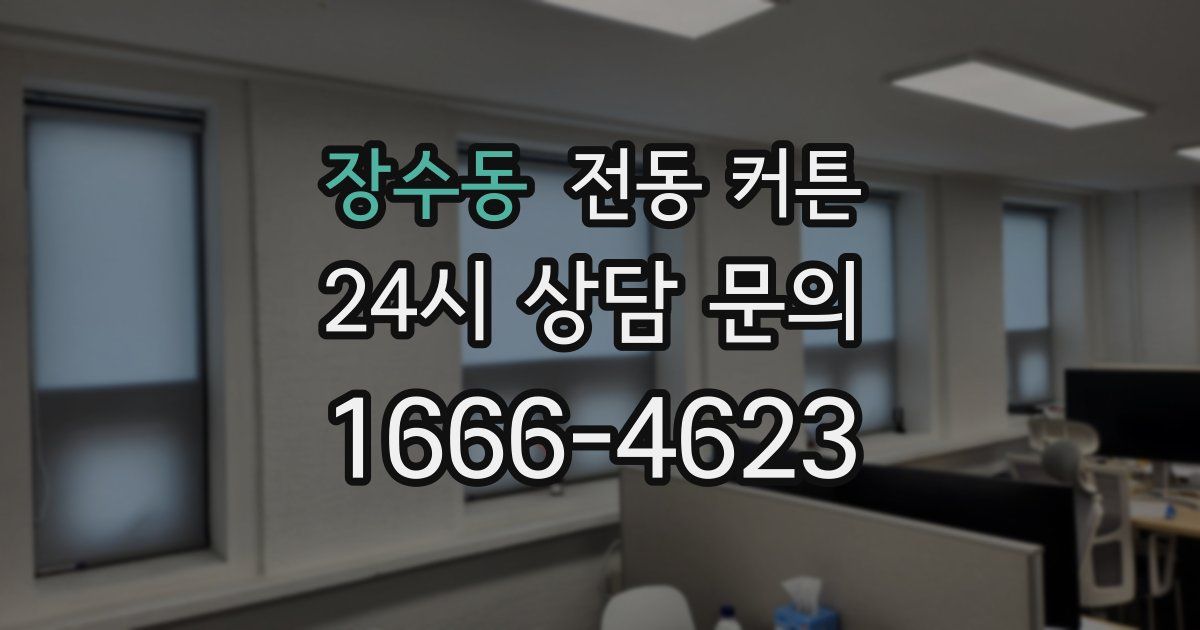 장수동 전동 커튼
