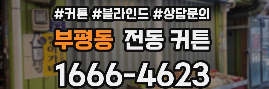 부평동 전동 커튼