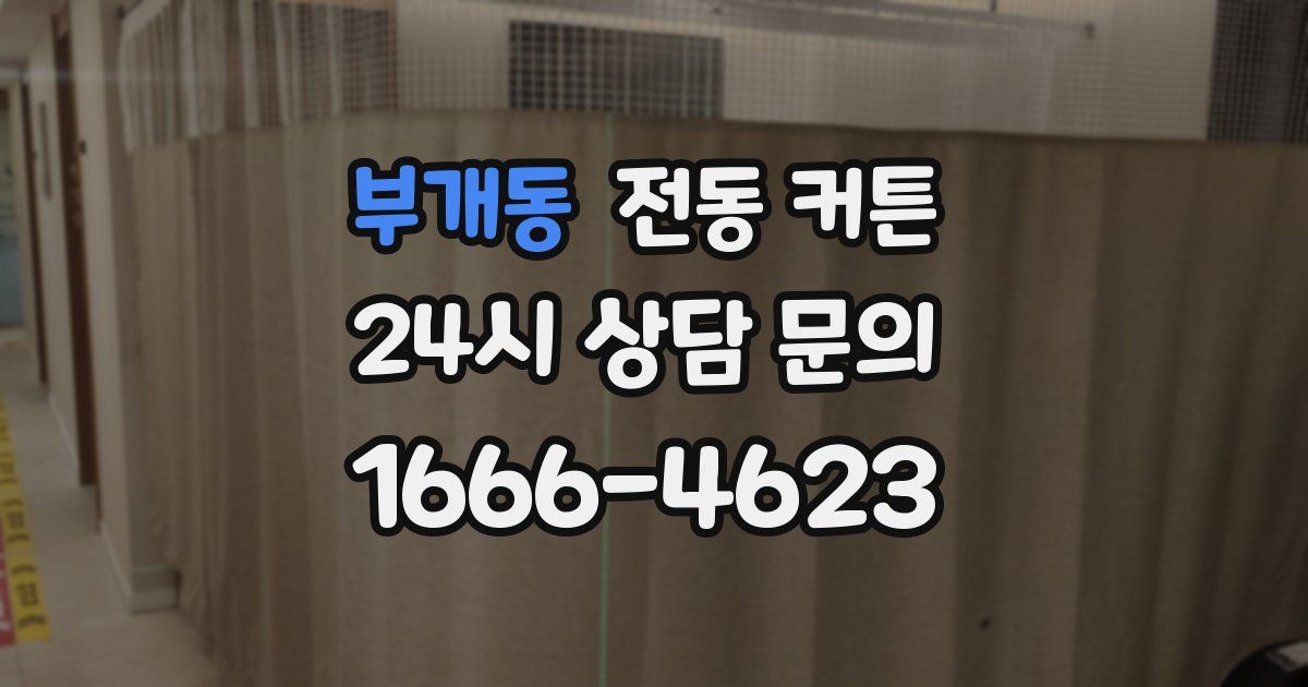 부개동 전동 커튼