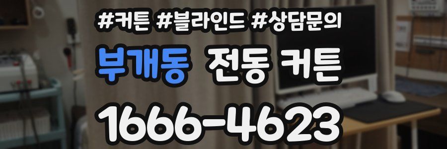 부개동 전동 커튼