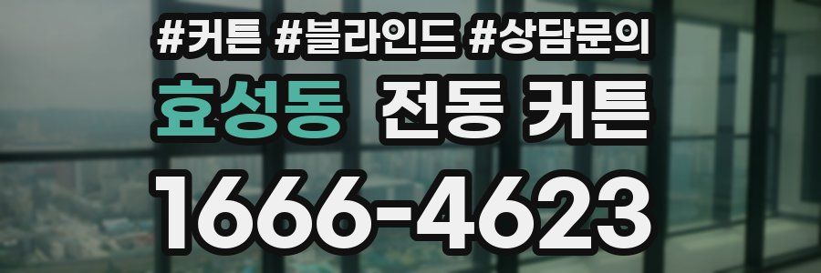 효성동 전동 커튼
