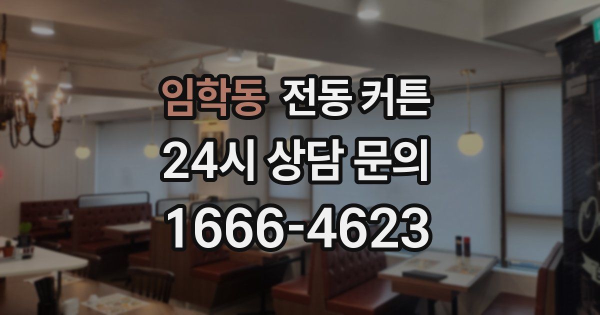 임학동 전동 커튼