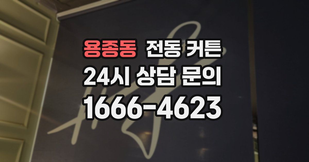 용종동 전동 커튼