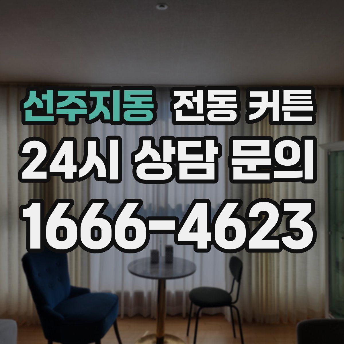 선주지동 전동 커튼