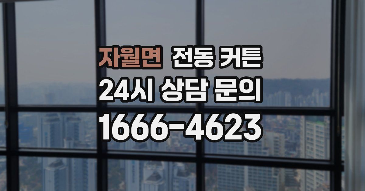 자월면 전동 커튼