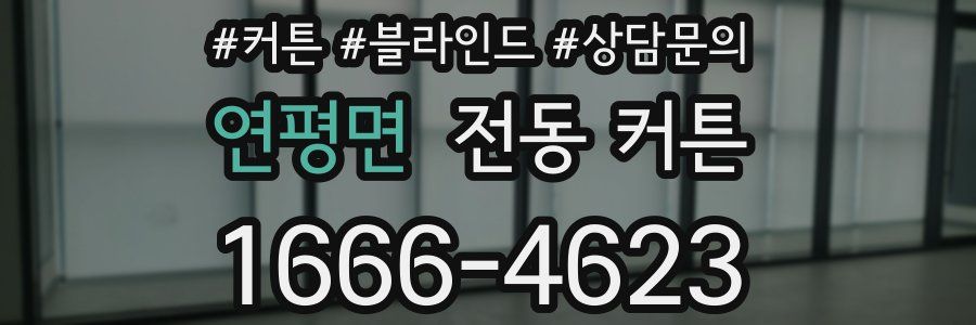 연평면 전동 커튼