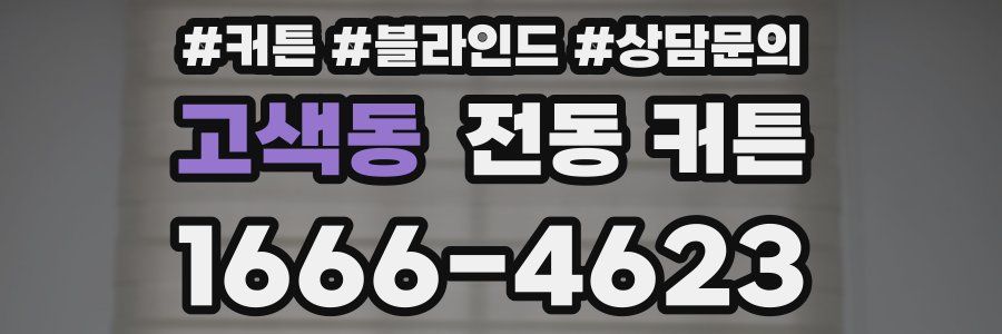 고색동 전동 커튼