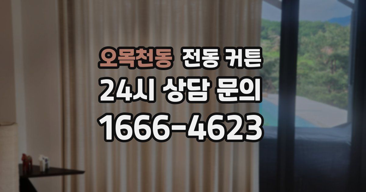 오목천동 전동 커튼