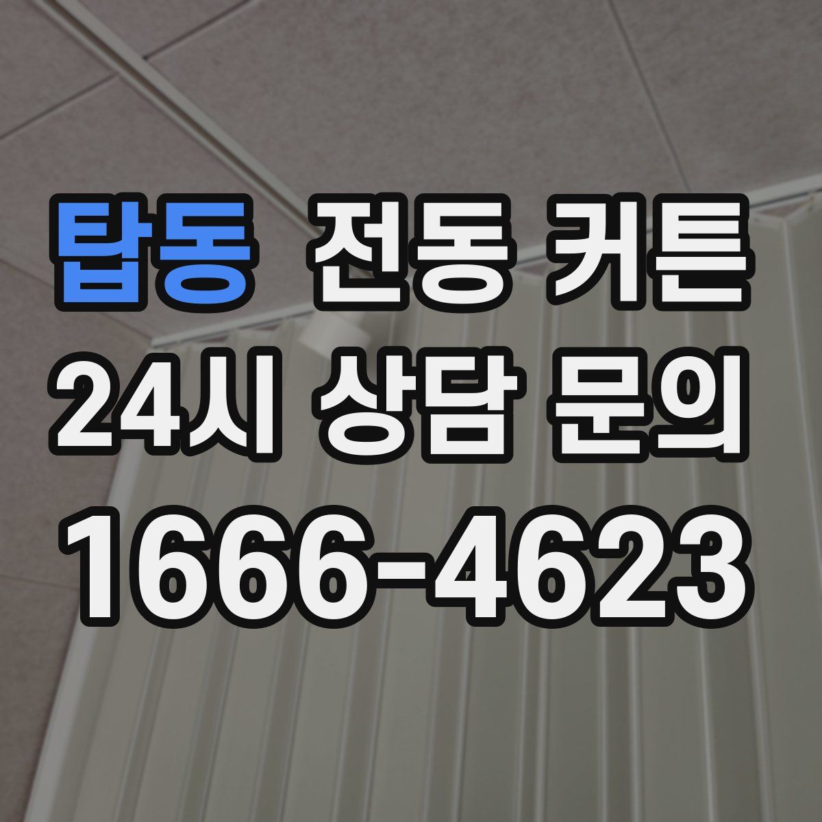 탑동 전동 커튼