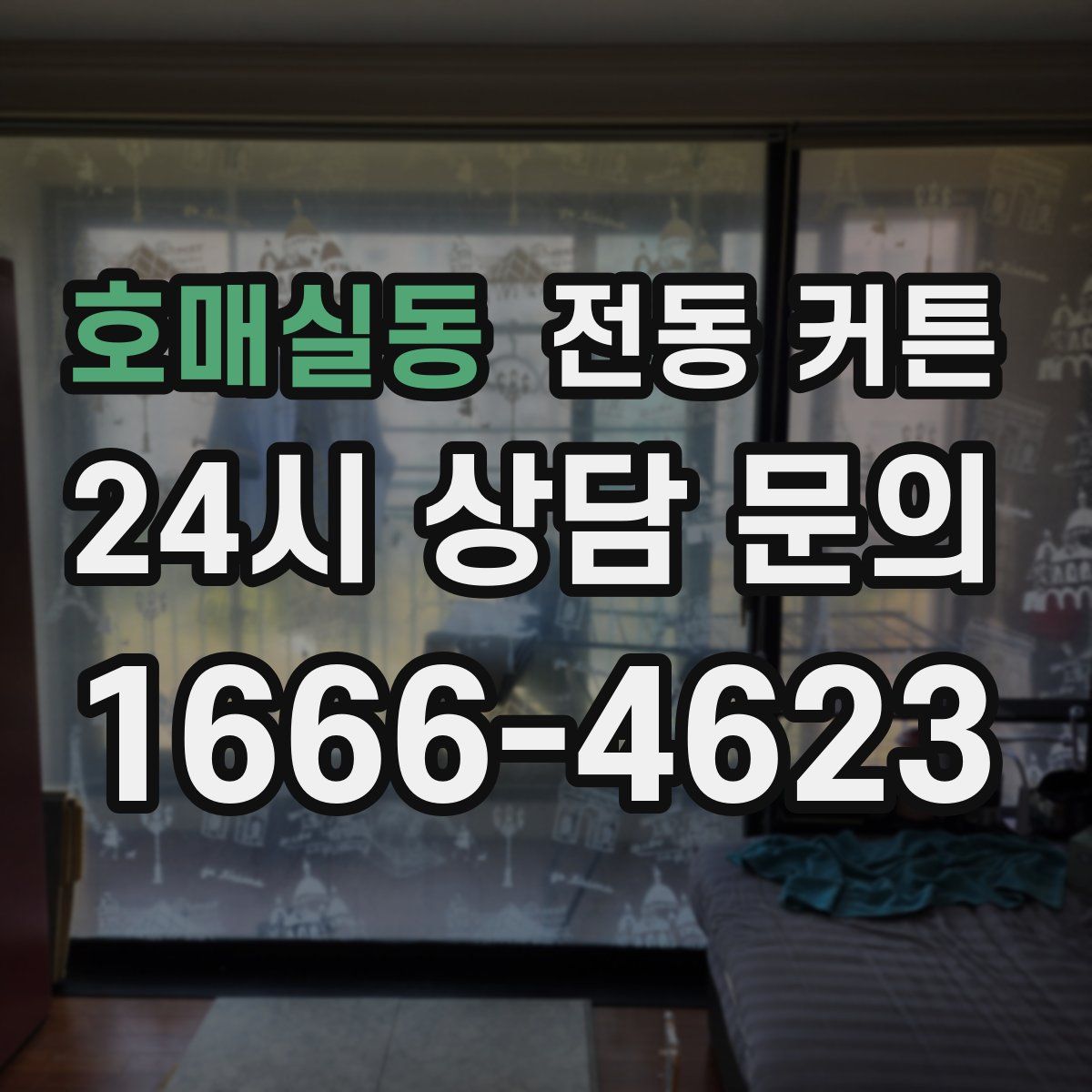 호매실동 전동 커튼