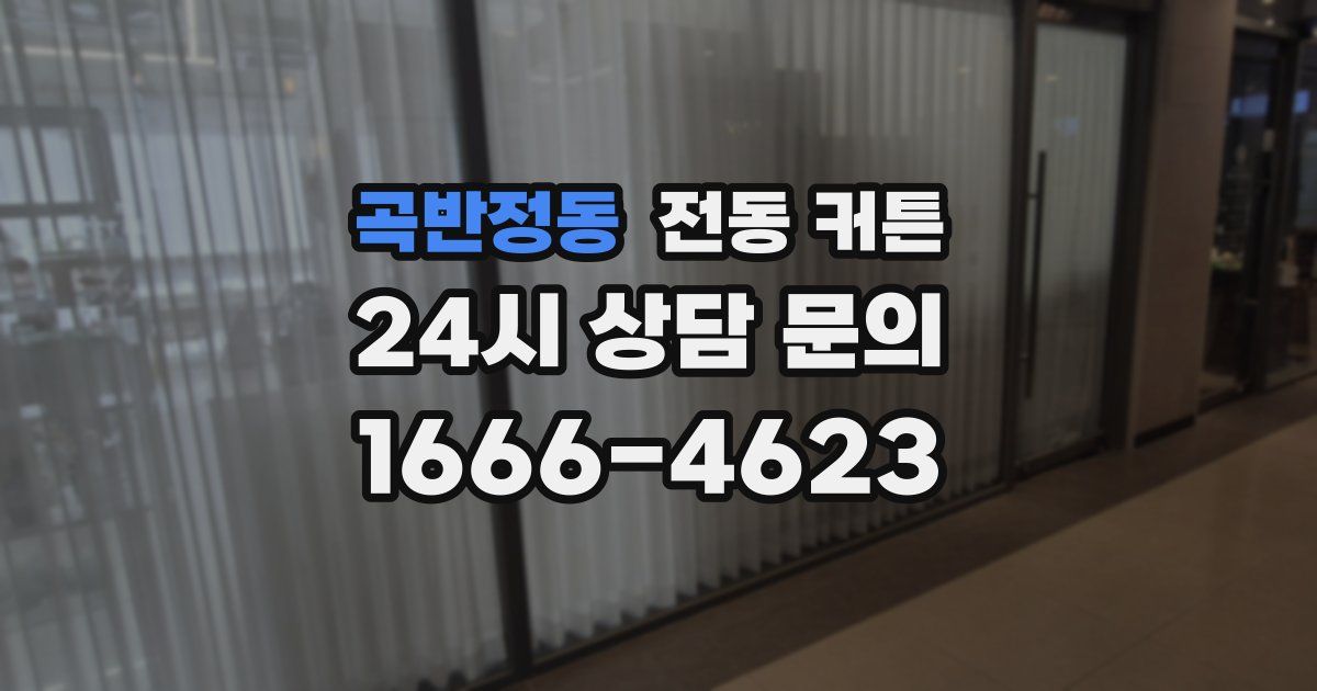 곡반정동 전동 커튼