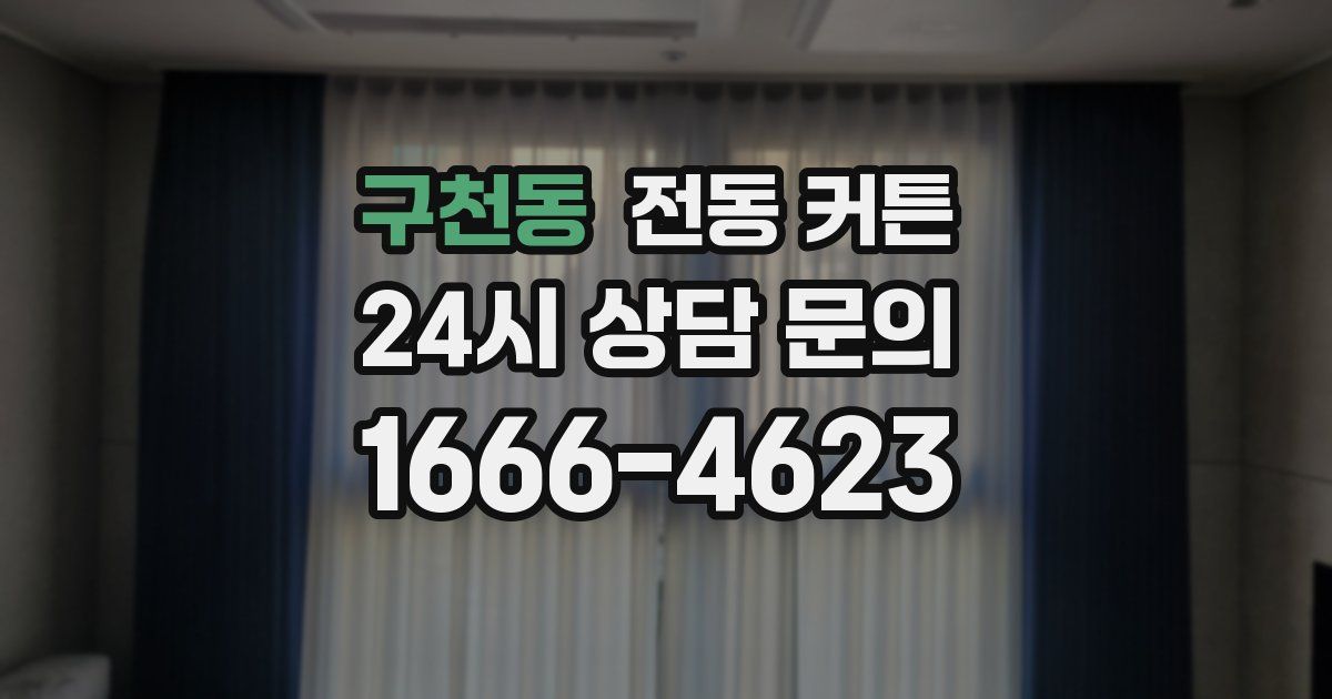 구천동 전동 커튼