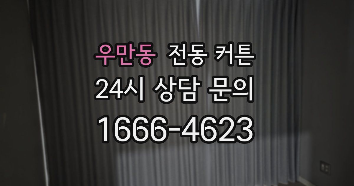 우만동 전동 커튼