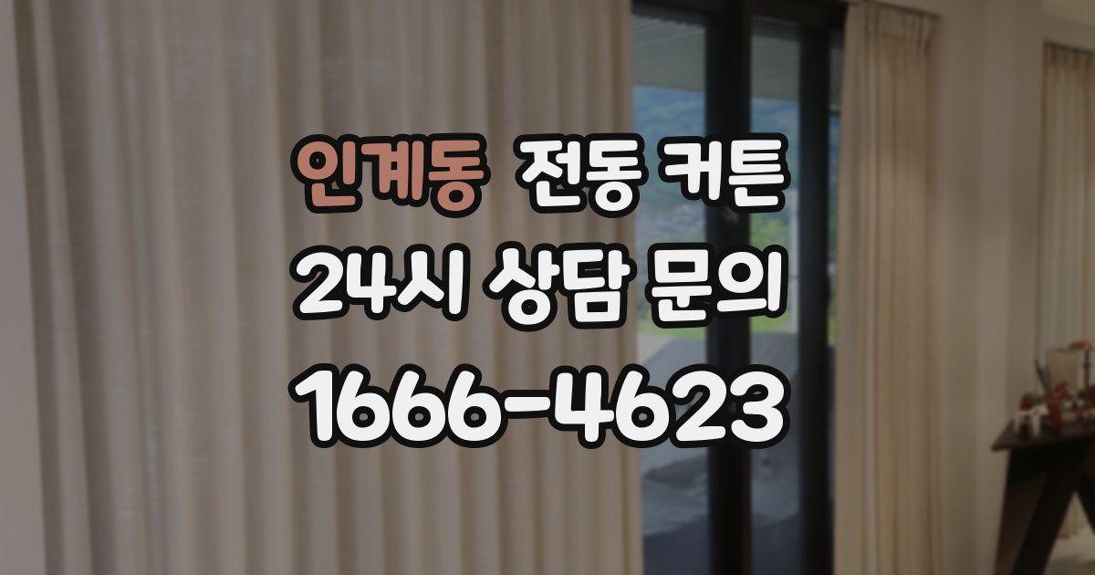 인계동 전동 커튼