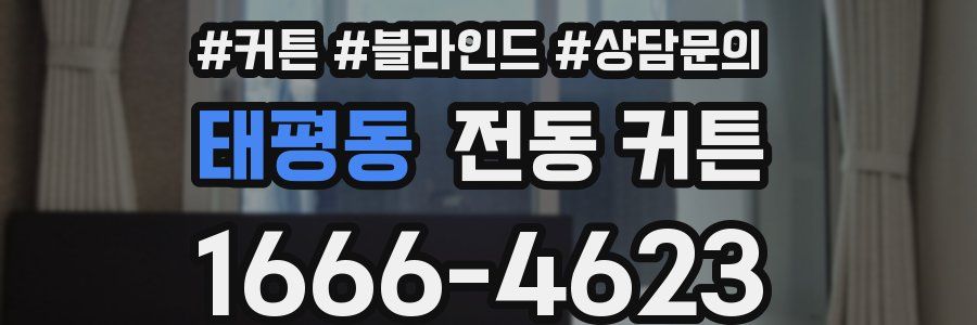 태평동 전동 커튼