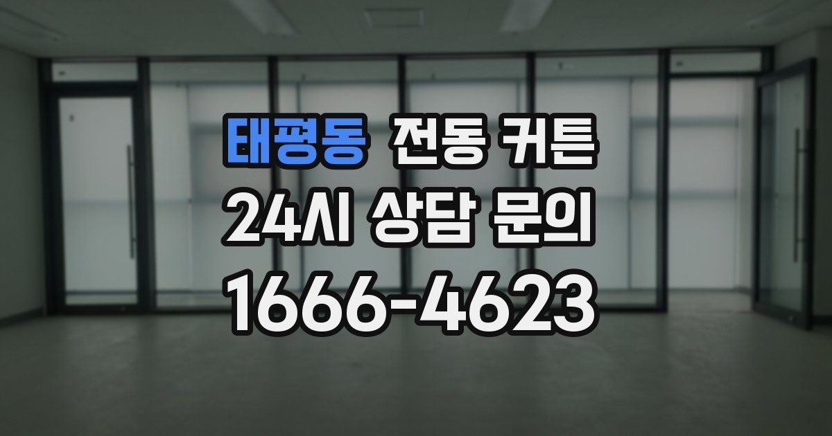 태평동 전동 커튼