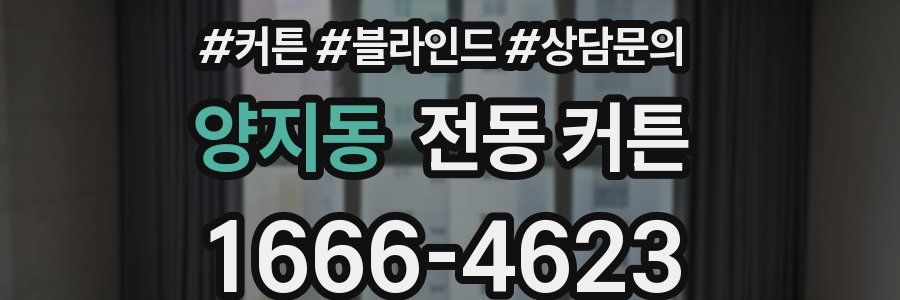양지동 전동 커튼