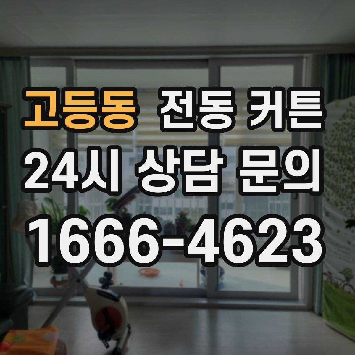 고등동 전동 커튼