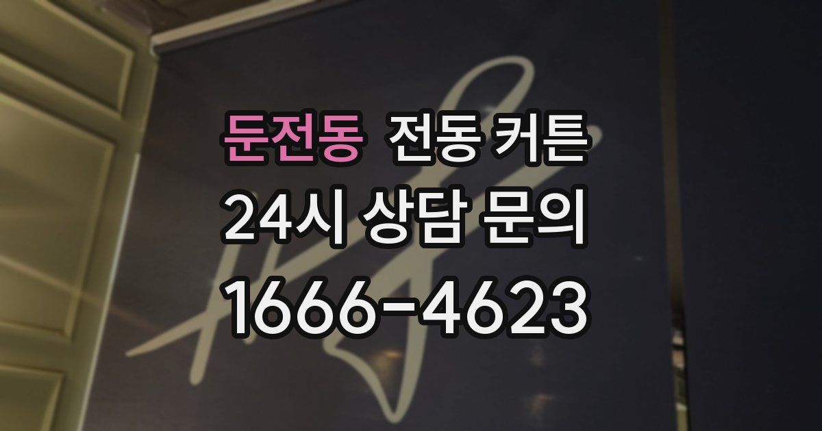 둔전동 전동 커튼