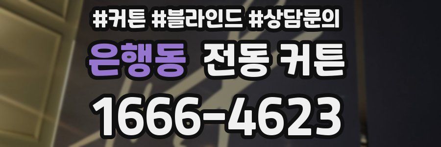 은행동 전동 커튼