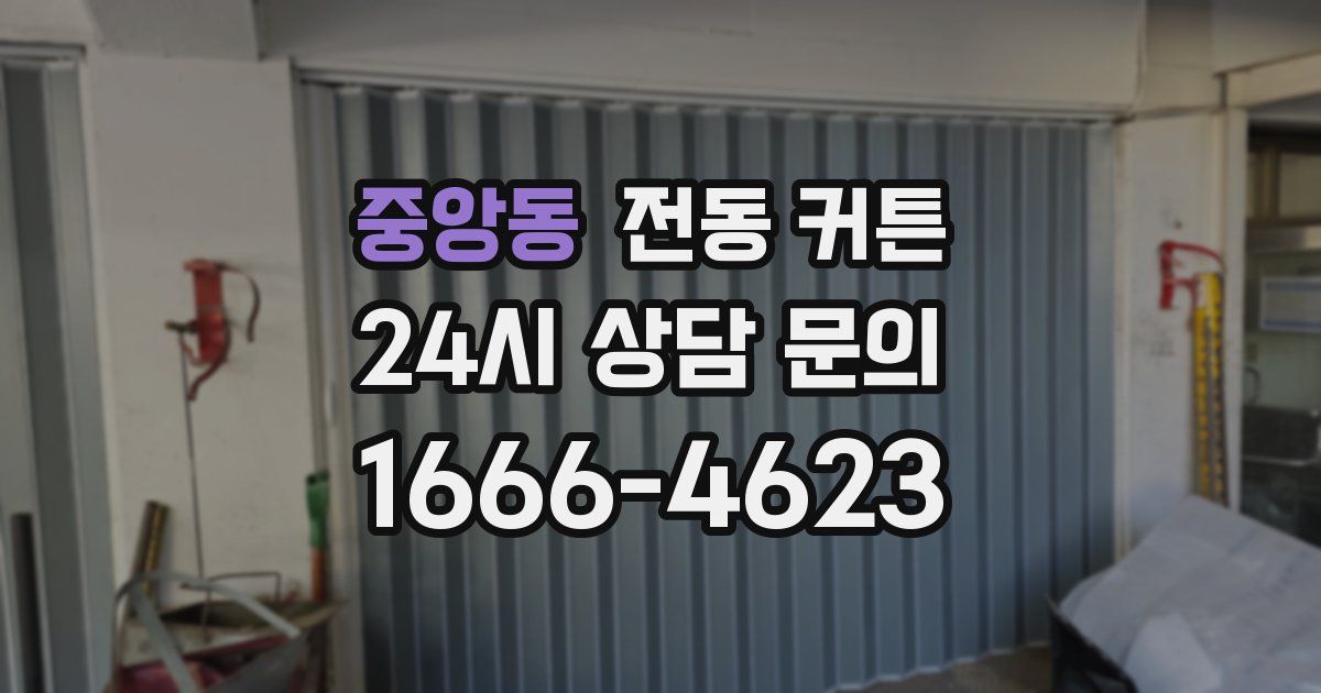 중앙동 전동 커튼