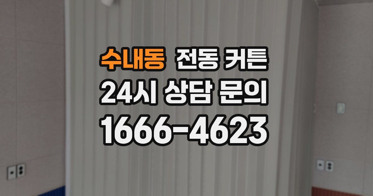 수내동 전동 커튼