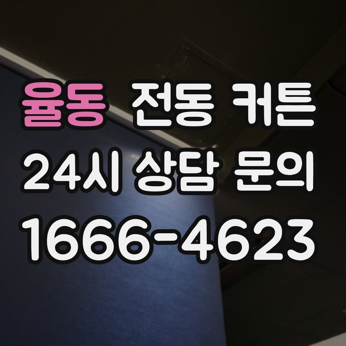 율동 전동 커튼