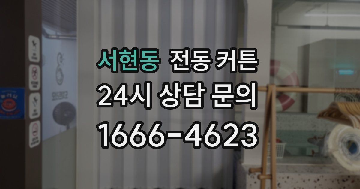 서현동 전동 커튼