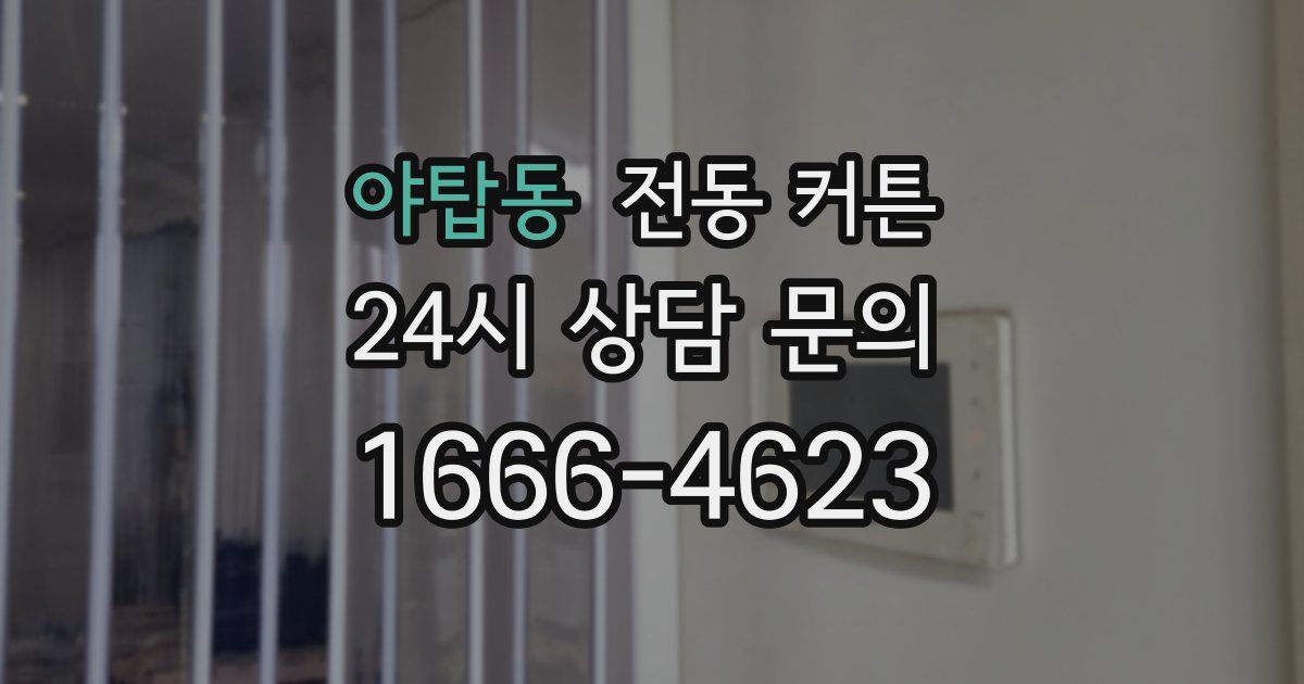 야탑동 전동 커튼