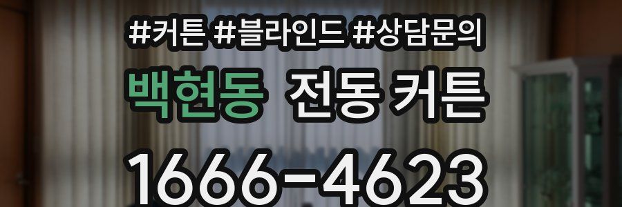 백현동 전동 커튼