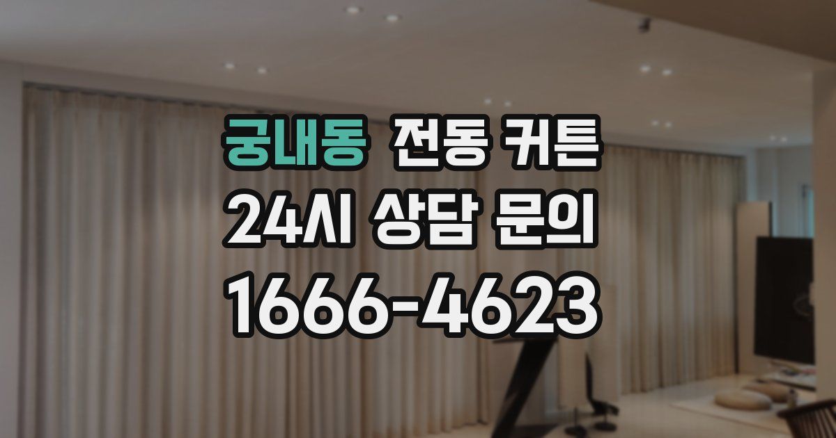 궁내동 전동 커튼