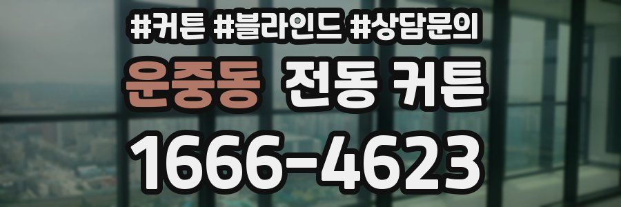 운중동 전동 커튼