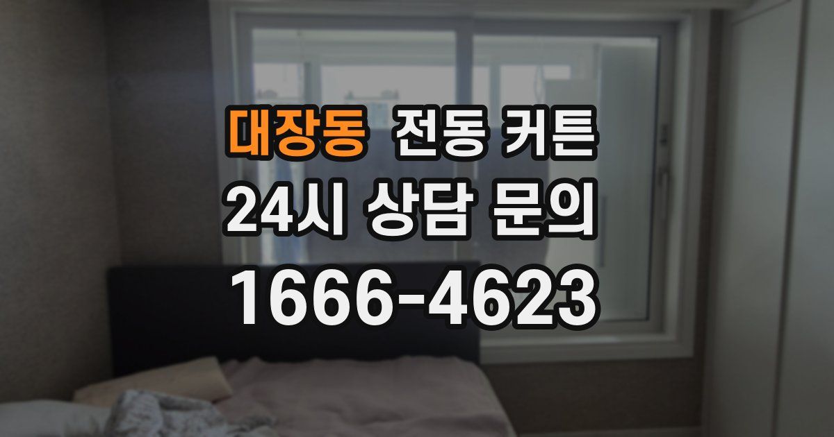 대장동 전동 커튼