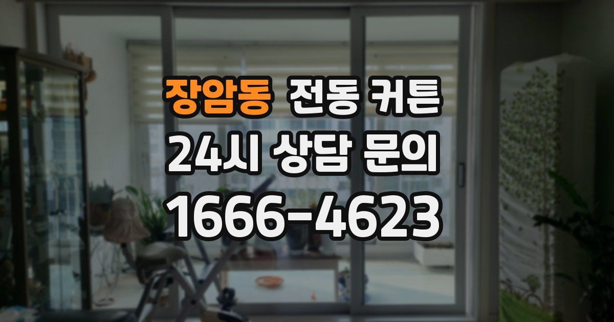 장암동 전동 커튼