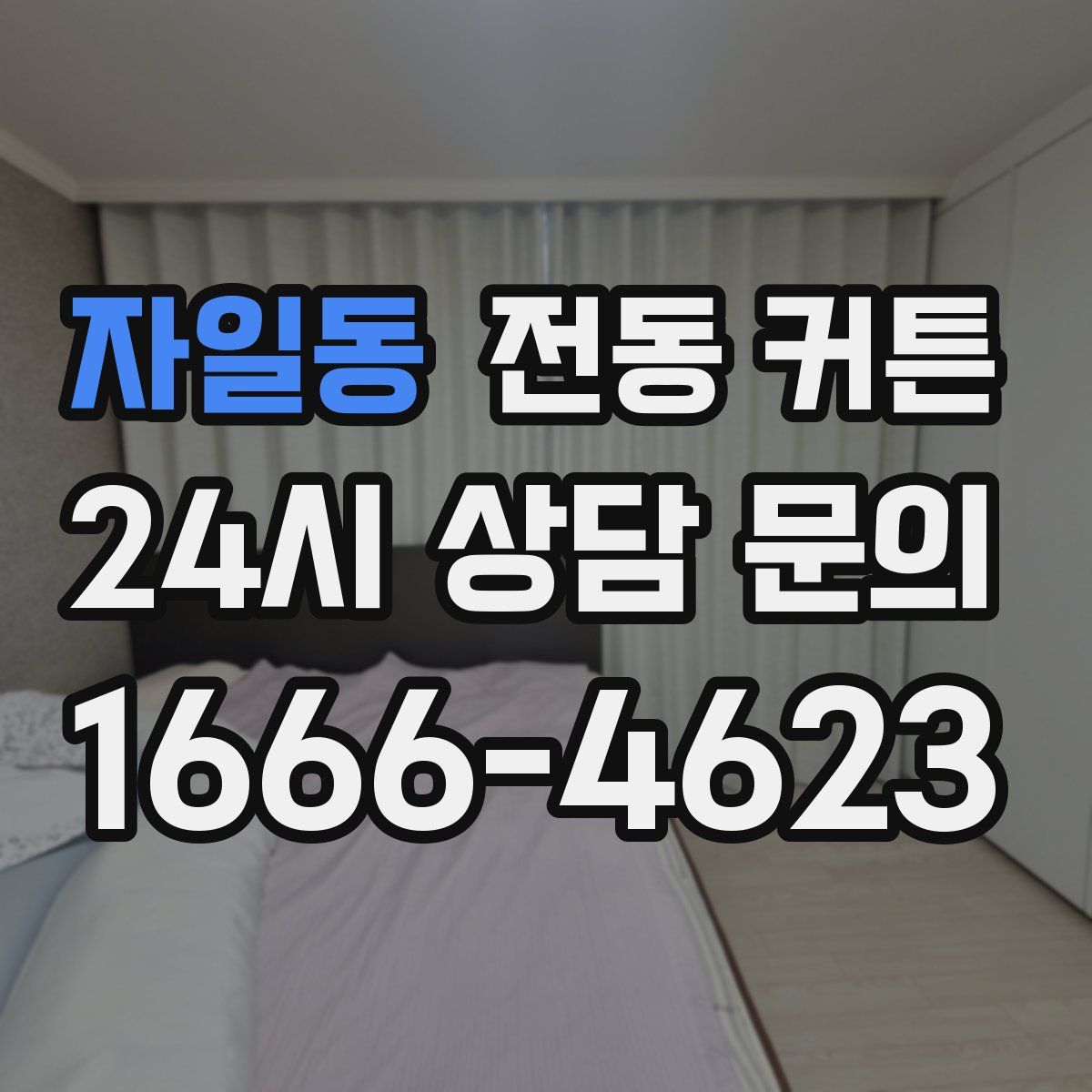 자일동 전동 커튼