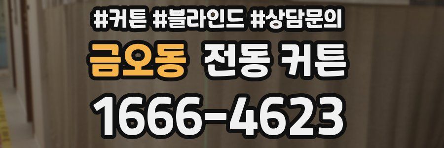 금오동 전동 커튼