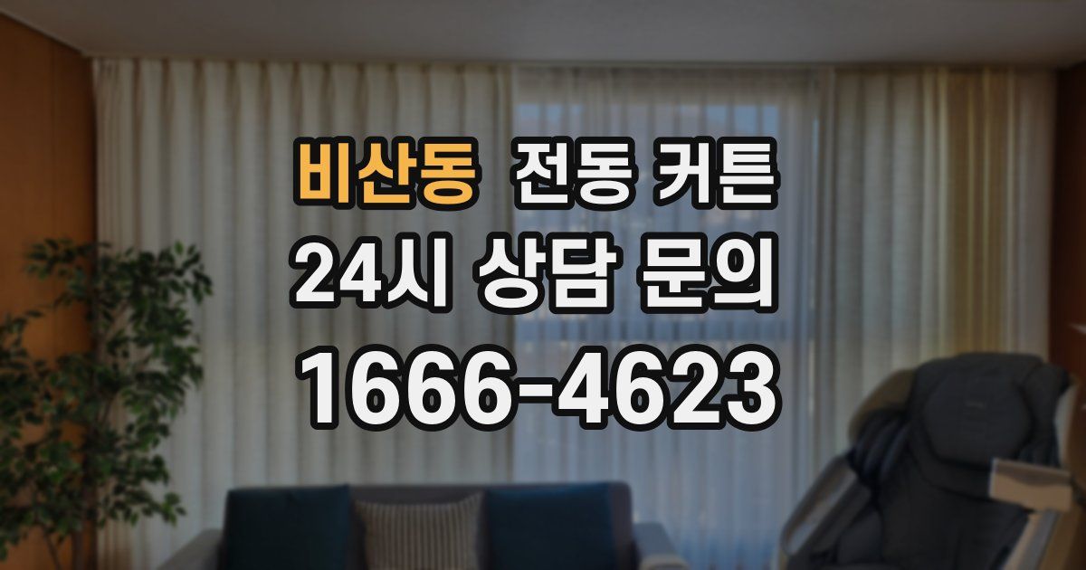 비산동 전동 커튼