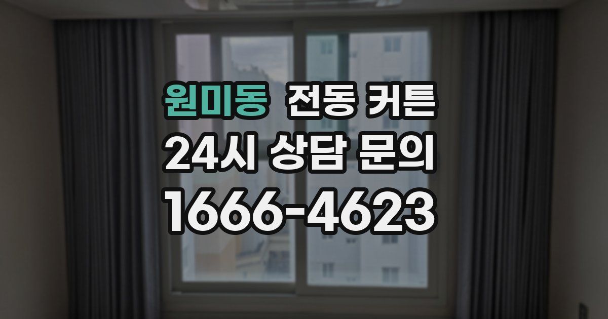 원미동 전동 커튼
