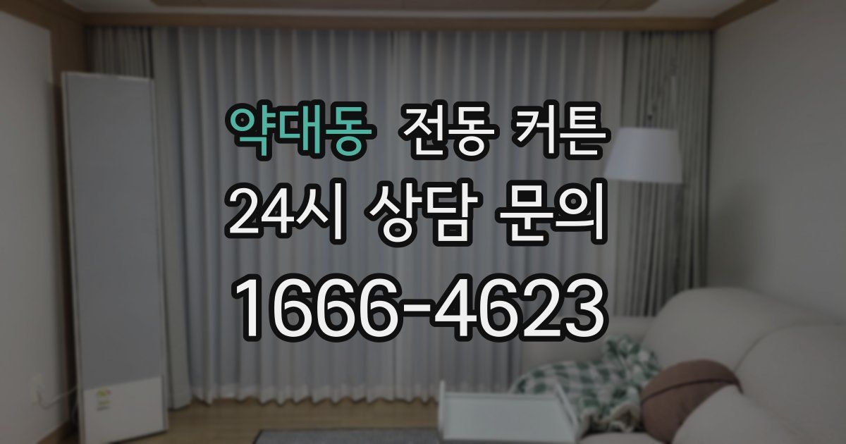 약대동 전동 커튼
