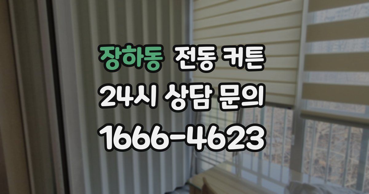 장하동 전동 커튼