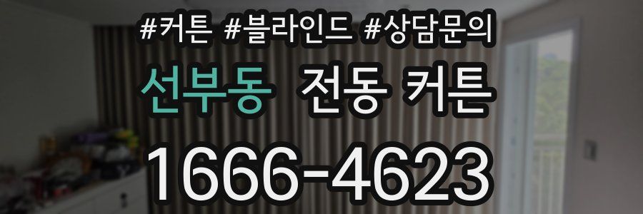 선부동 전동 커튼