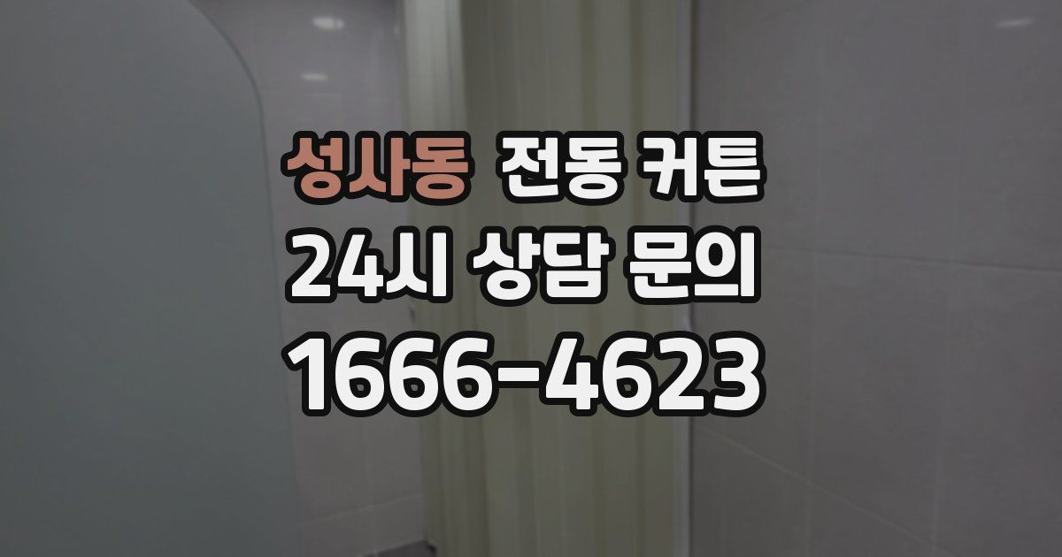 성사동 전동 커튼