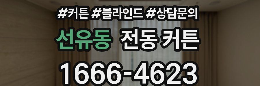 선유동 전동 커튼
