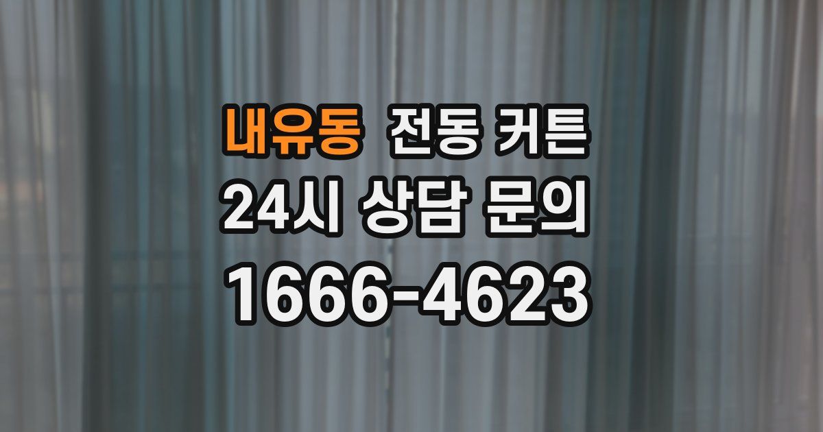 내유동 전동 커튼