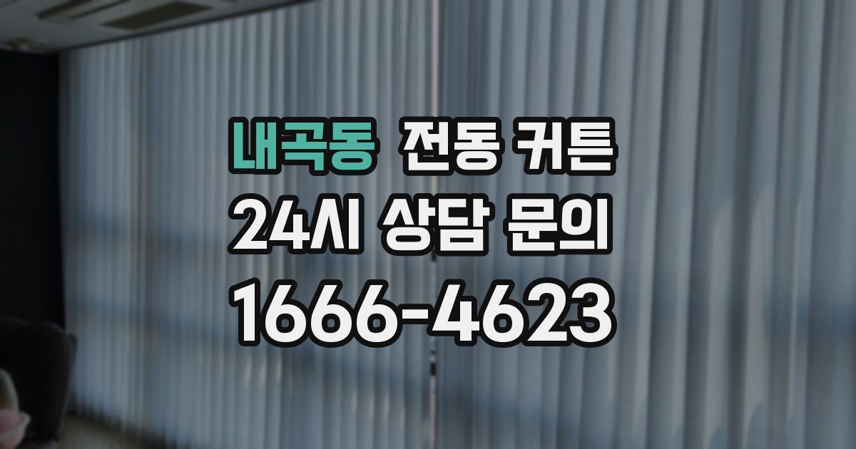 내곡동 전동 커튼