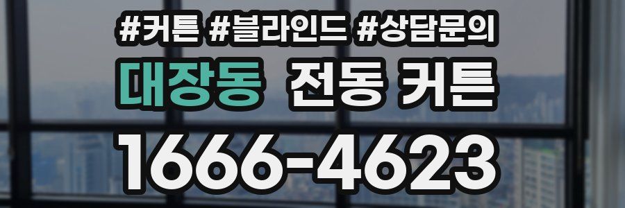 대장동 전동 커튼