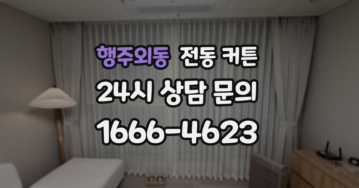 행주외동 전동 커튼